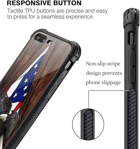 Miniatura 8 de DJSOK Funda compatible con iPhone 15 Pro Max, funda de noche de lobo y luna para iPhone 15 Pro Max, funda para hombre y niña, doble capa, a prueba
