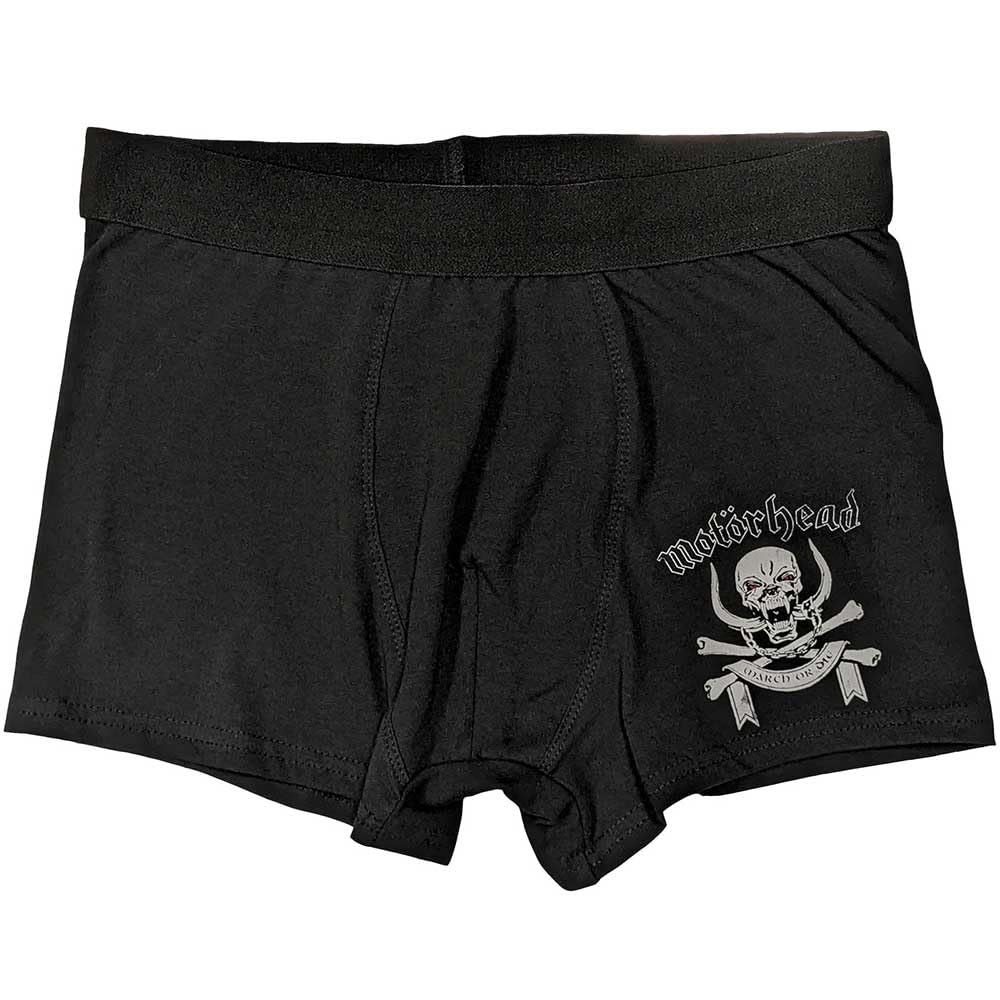 Rock Off officially licensed products Motorhead March or Die Boxers L Black