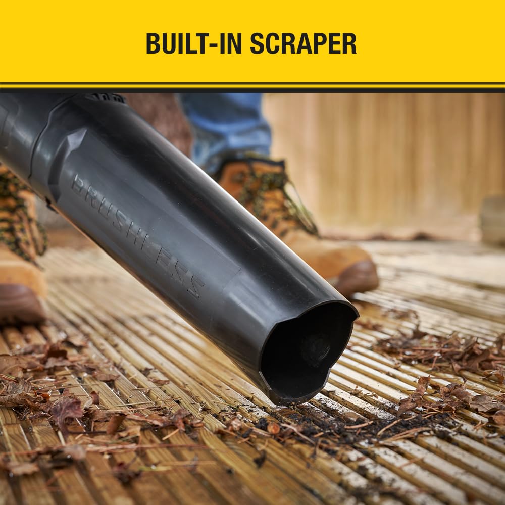 Stanley FATMAX V20 | Kit de soplador sin escobillas 18V 4.0Ah - Diseño con diseño de Ventilador axial, excelente Potencia hasta 177 km/h gatillo de Velocidad Variable, Modo Boost hasta