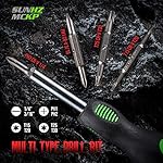 SUNHZMCKP 8 in 1 Screwdriver, Portable multi-purpose screwdriver set，High-Strength Bits, Phillips, Slotted, Torx，Suitable for outdoor and daily repair tools,Practical hand tools - Image 3