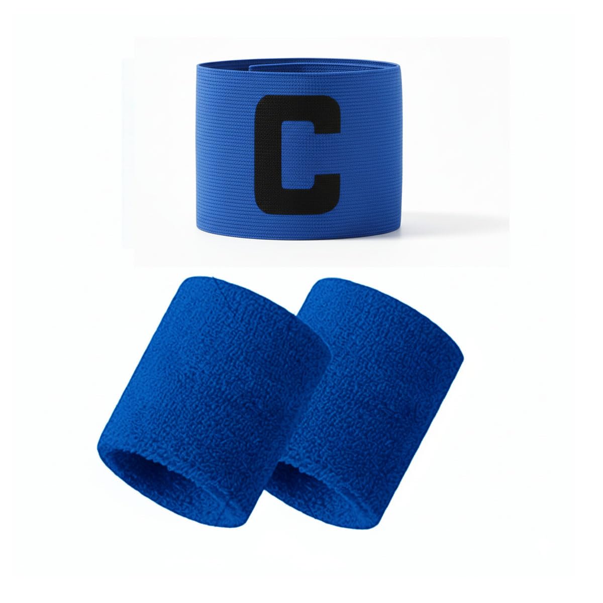 Ciko Captain Armband for Football Volleyball Basketball Cricket Games and Also Schools House Unifome Band Pack of 1 (Blue)-image-1