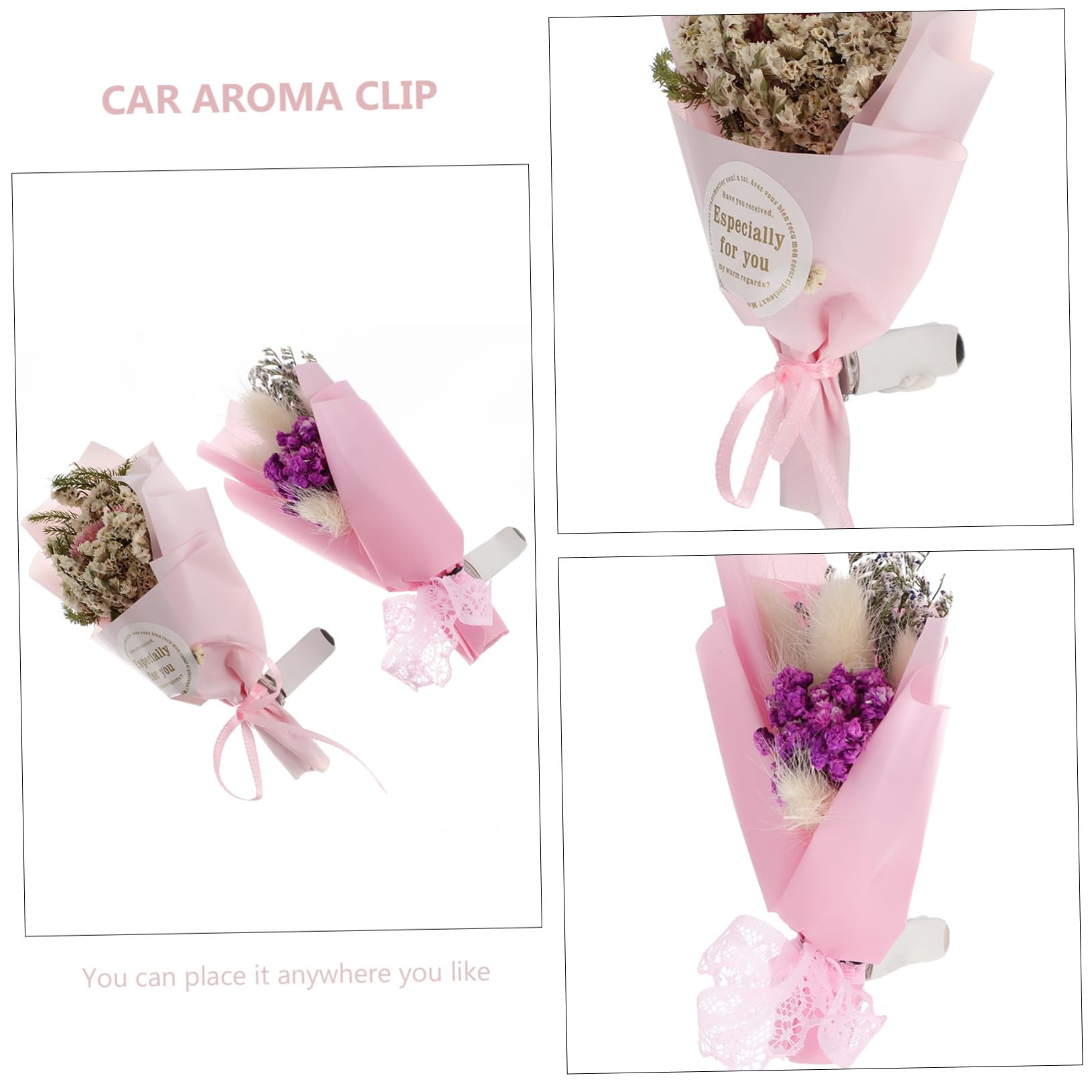 ibasenice 4stücke Auto Diffuser Clip Eleganter Duftclip Für Auto Büro Und Zuhause Aus Strapazierfähigem Material Einfach Anzubringen Für Aromatherapie Und Frischen Duft Überall