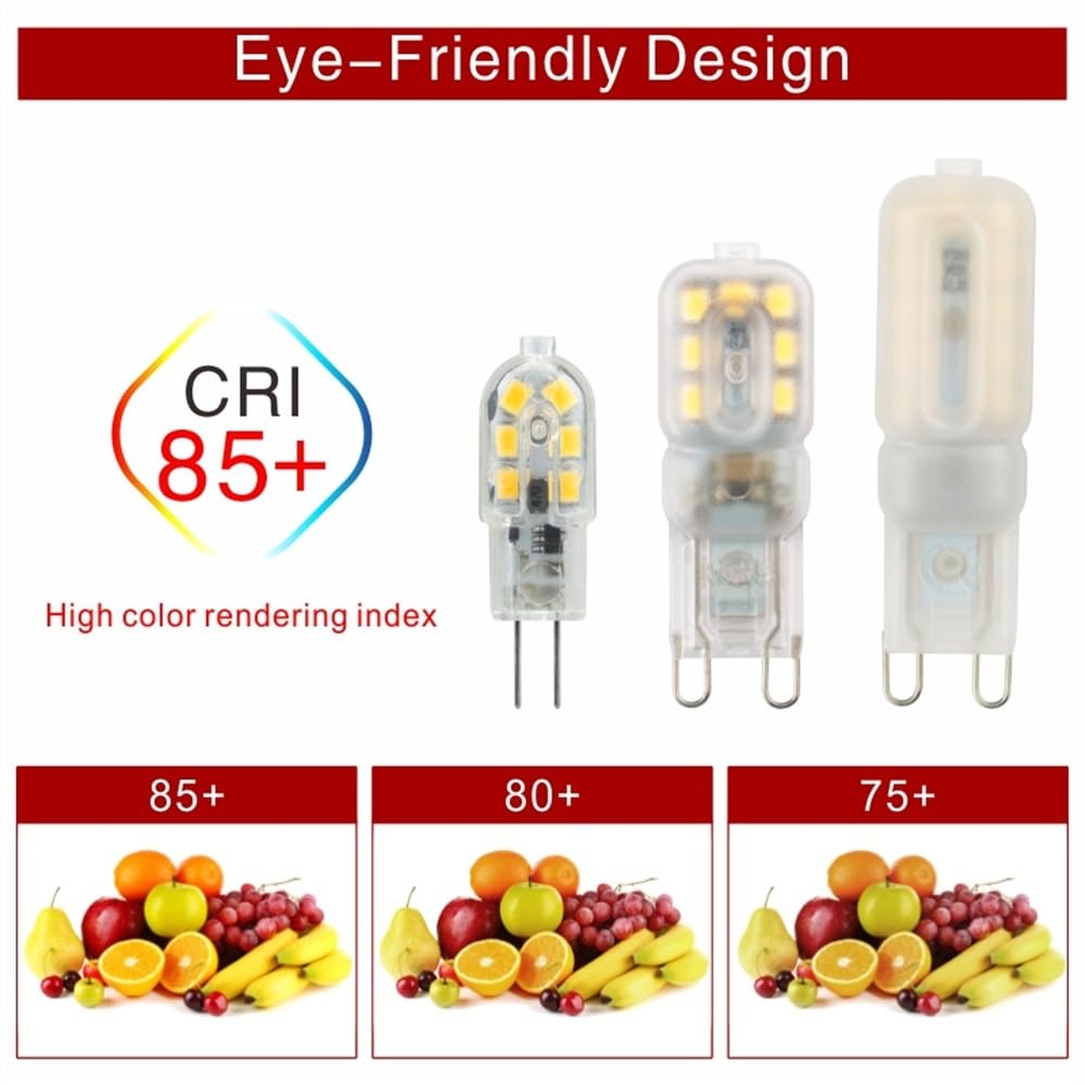 HHF Illuminazione domestica, Confezione da 20, Lampadina Faretto LED G4/G9 3W/5W AC220V SMD2835 Illuminazione Lampadario Lampada LED(Warm white,G9 5W Milky)