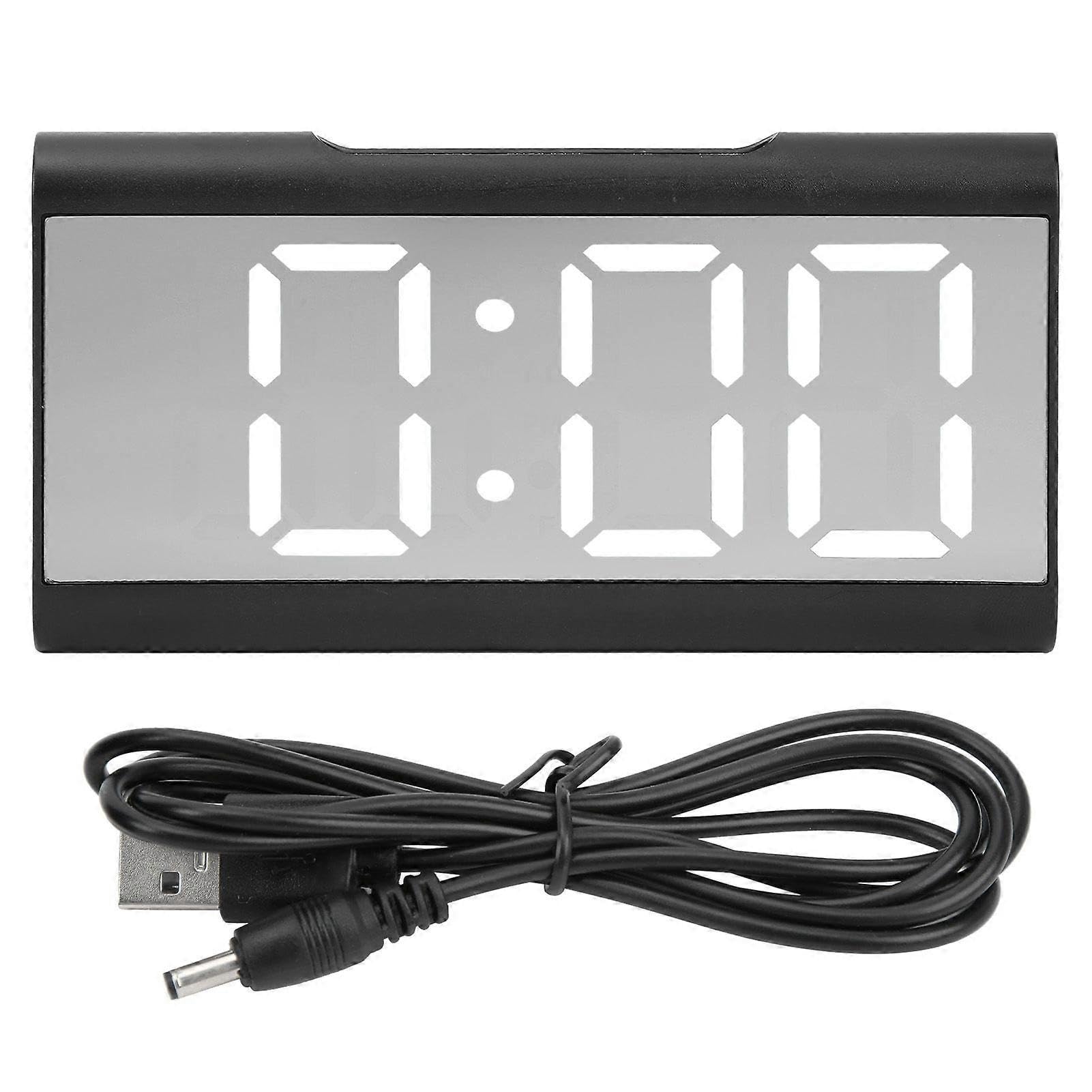 JOYHAPPST 2025 Latest Model Alarm Clock LED Digital Display Mirror USB Charging Desktop