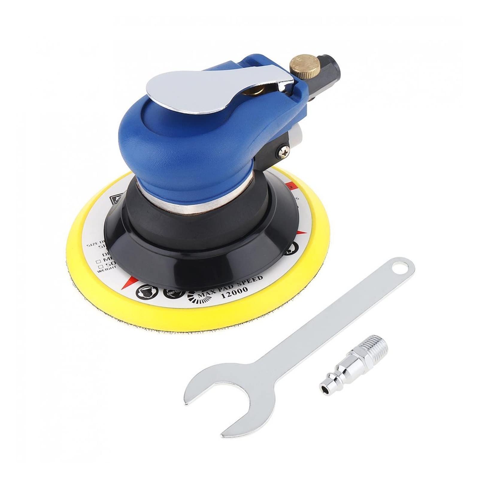 LNHHG 6 Inch Sander Machine 9000rpm Pneumatic Polishing Random Orbital With Pad For Cars/Grinding
