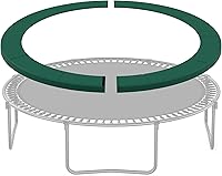 Vista 13 de SONGMICS Replacement Trampoline Safety Pad Mat, 10ft 12ft 14ft 15ft Standard Size, Spring Cover, UV-Resistant, Tear-Resistant, Edge Protection