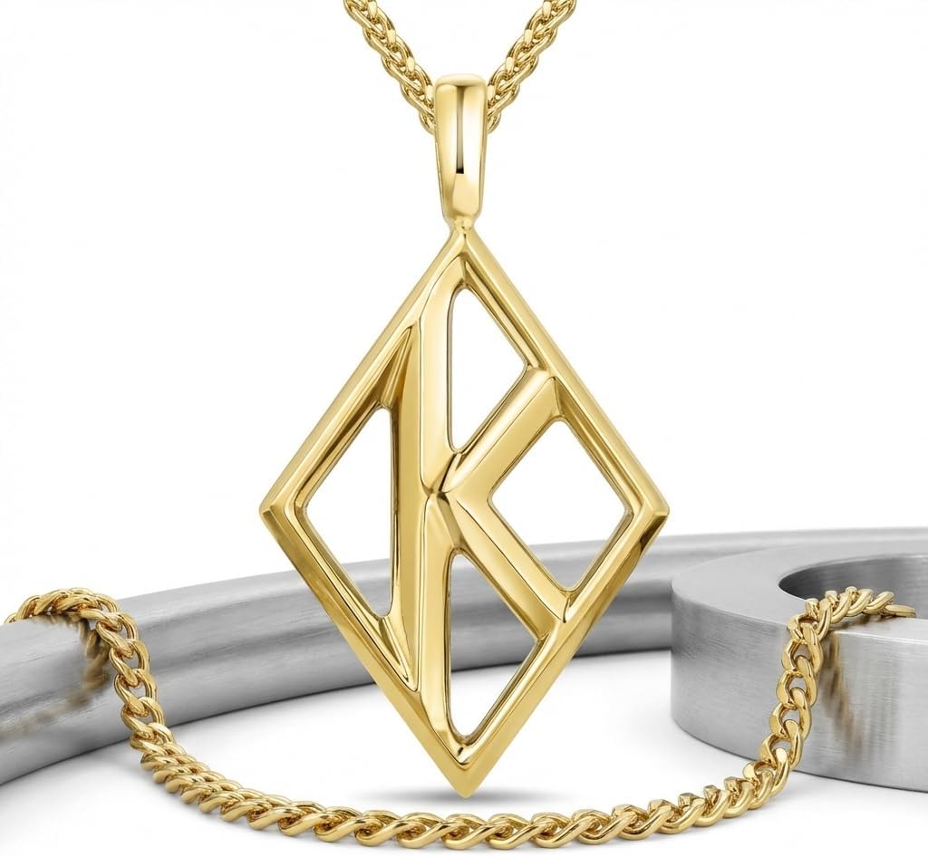THE SANDZ Kappa Alpha Psi Diamond K pendant necklace