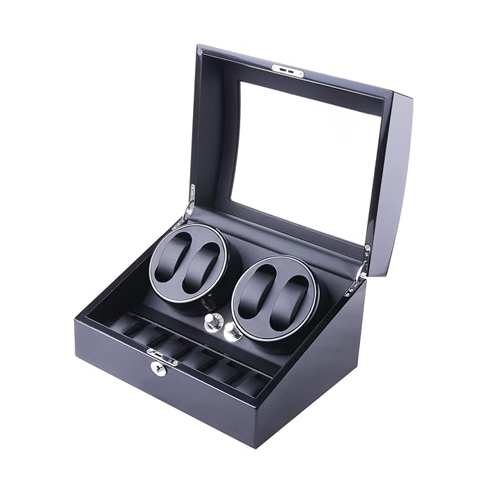 Buy Automatic Watch Winder, DUKWIN Watch Winders with 4 Winder Positions and 6 Display Storage