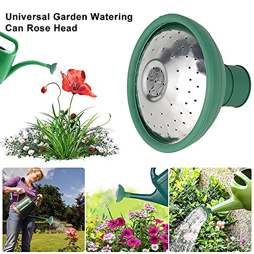 1 Pcs Universal Watering Can Rose Head, Water Sprinkler Sprayer Fit All Watering Can Spout Replacement Dual Head Bottle Watering Can Cover Nozzle Garden Watering Tool