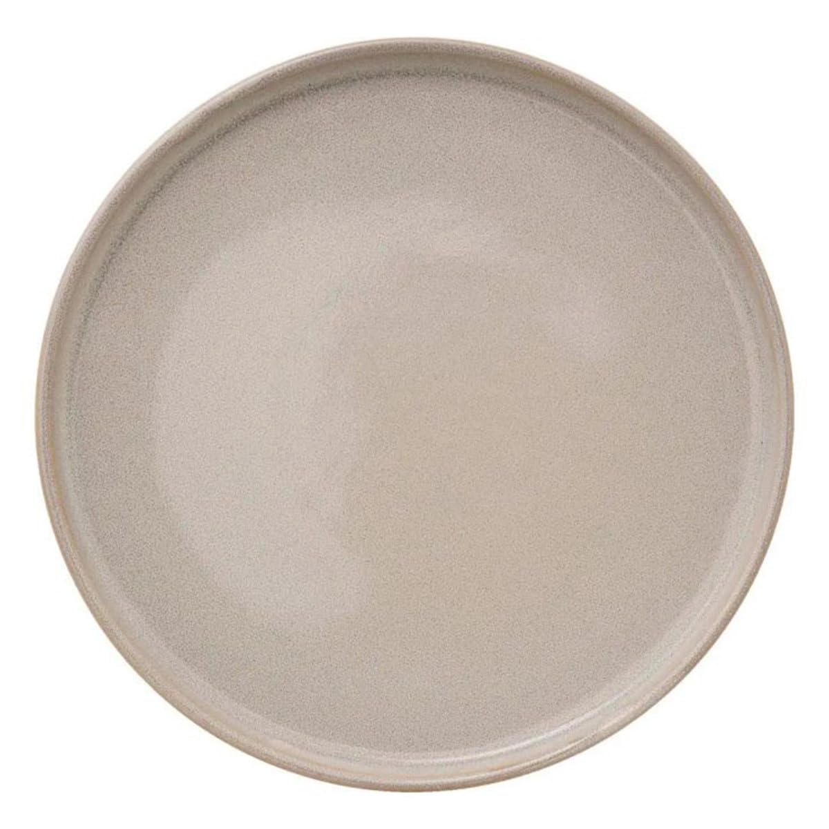 Secret de Gourmet - Lot de 6 Assiettes Plates Terre Inconnue 27cm Beige
