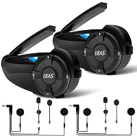 EJEAS Q7 Bluetooth 5.1 Motoros Sisak Intercom Rendszer Stereo Hanggal, FM Rádió, 2 Darab 1