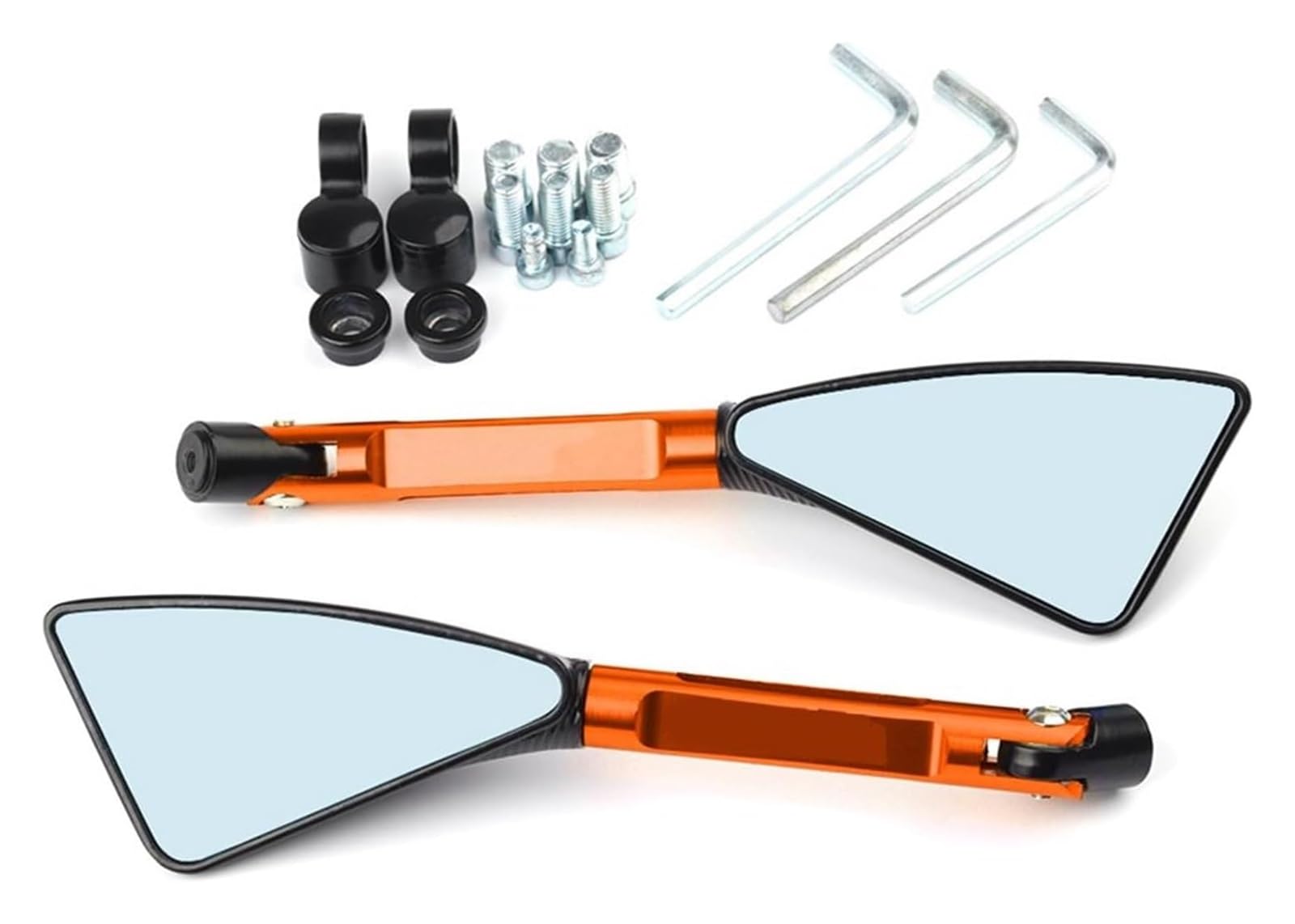 Espejos retrovisores Kawasaki Z900 evita vibraciones con visores plegables CNC 5