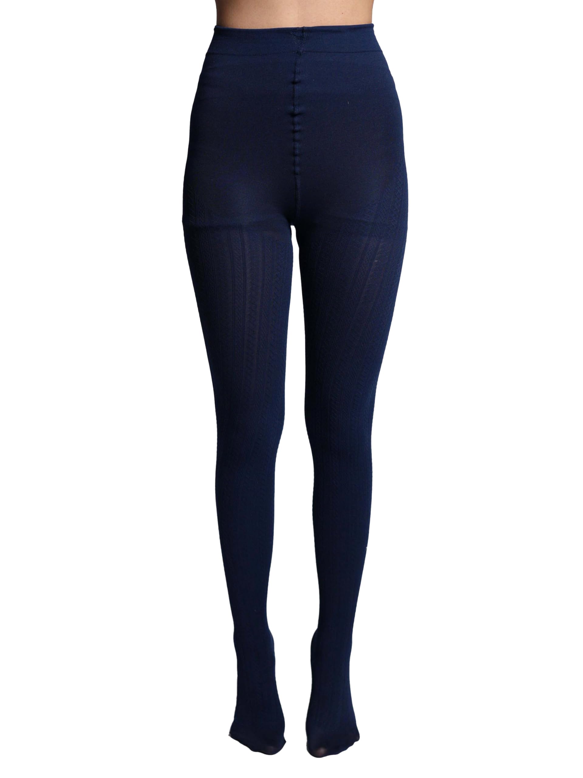 theater Women Cableknit Navy Stockings-picture-17