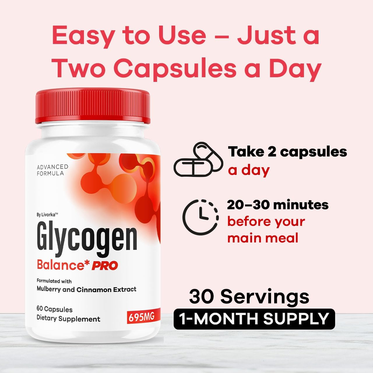 (2 Pack) Glycogen Balance Pro Capsules - Official GlycogenBalance Pro Advanced Supplement Support Pills - Maximum Strength, All Natural Formula For Overall Health & Wellness, 120 Capsules For 2 Months - Image 4