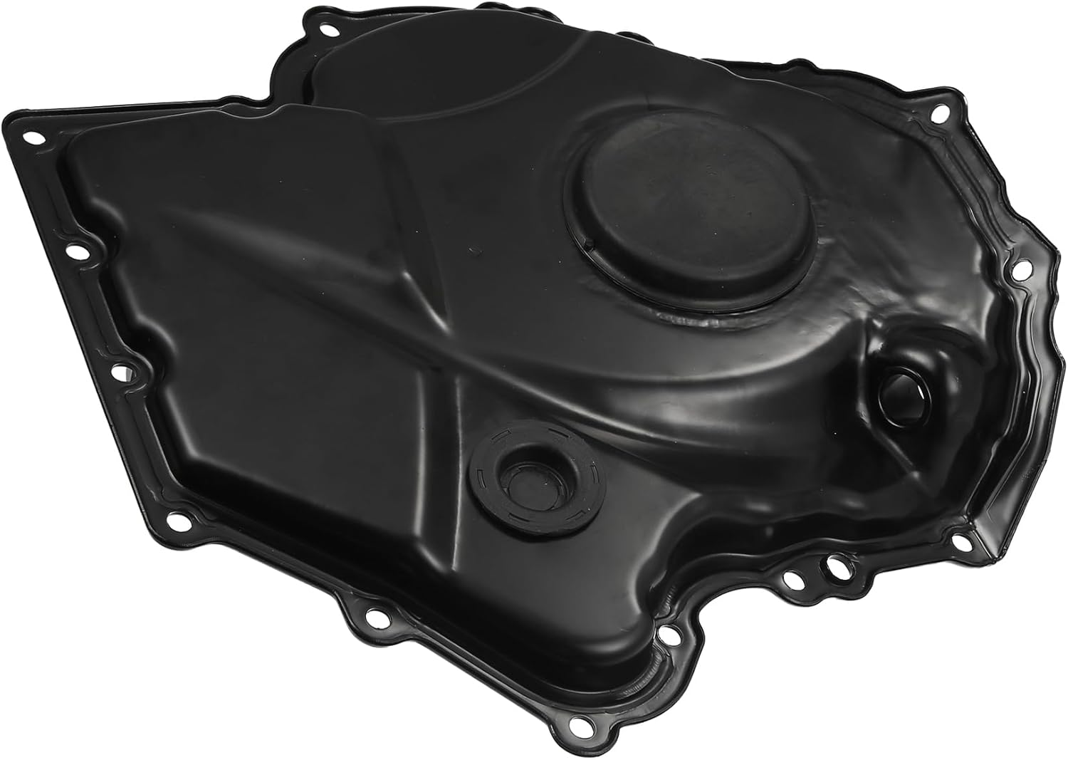 Motoforti Engine Timing Chain Cover, for Volkswagen Tiguan 2009-2012, Metal, Black, 1 Pcs