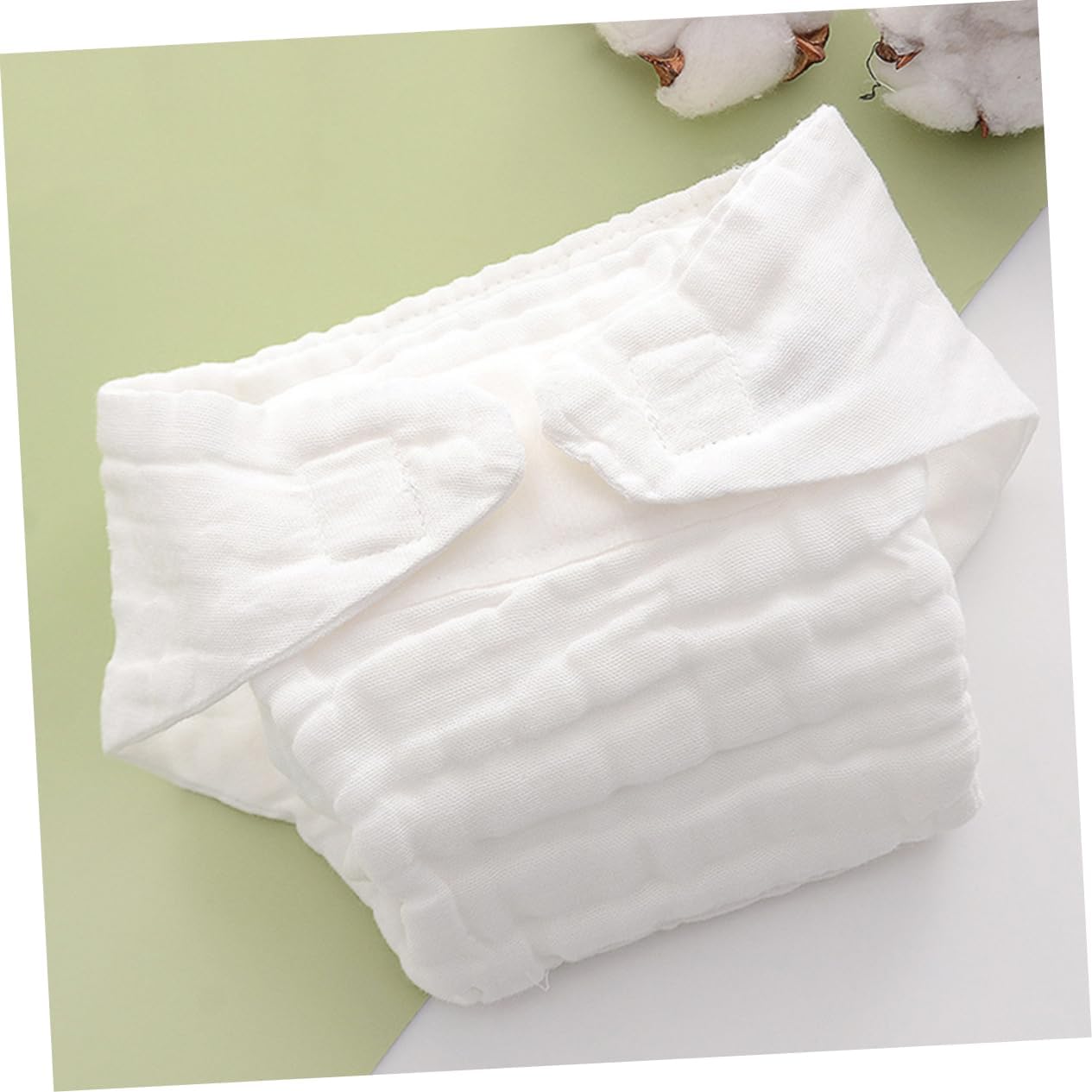 5pcs Cloth Diaper Inserts Soft Absorbent Cotton Nappy Pads Washable and Reusable for Months for Everyday Use and Sleep