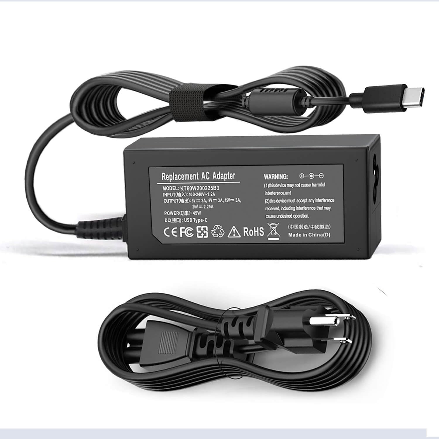 Amazon.com: 45W USB C Laptop Charger for Acer Chromebook R13 11 13