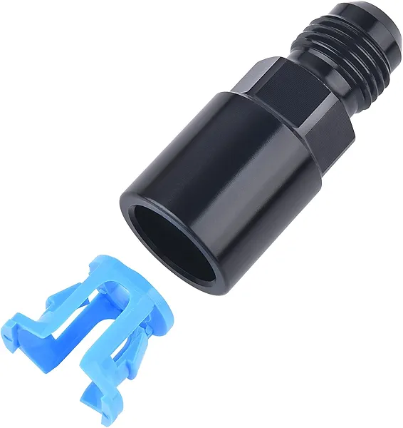 EVIL ENERGY 6AN Male to 3/8" SAE Quick-Disconnect Female Push-On EFI Fuel Rail Fitting