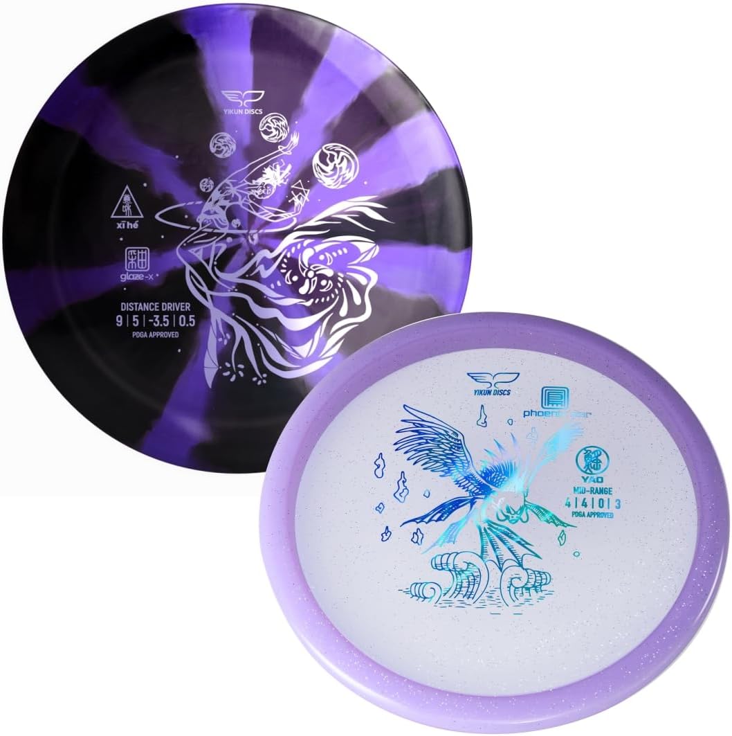 Yikun Distance Driver Glaze Line Xihe and Overstable Midrange Disc Yao