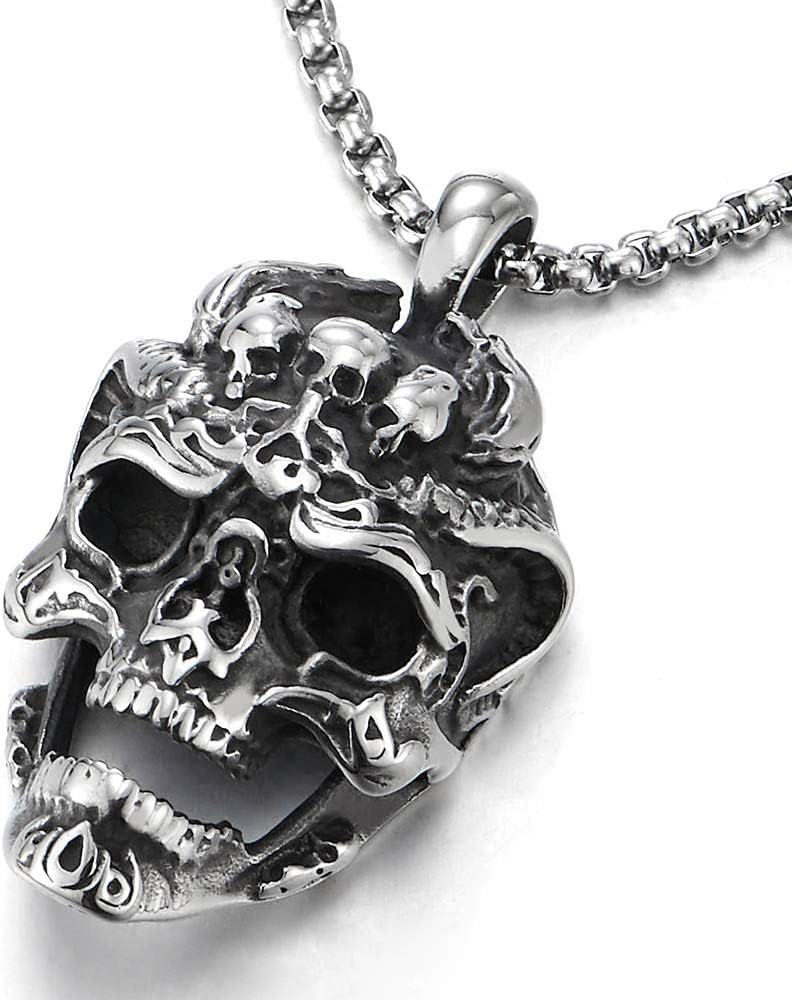 Amazon | COOLSTEELANDBEYOND メンズ ステンレススチール ラージ