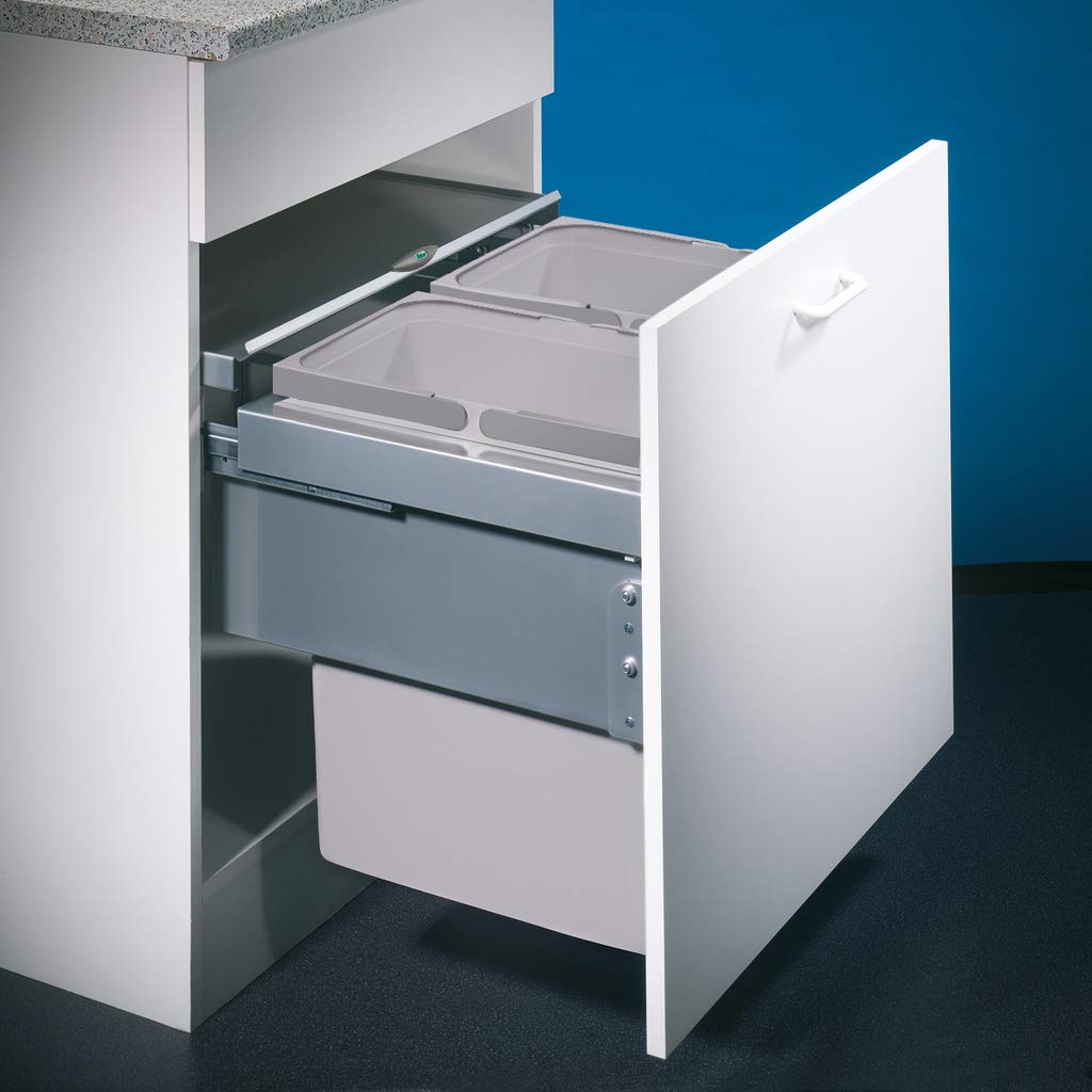 Naber, Cox® Base 2T 600-2. Abfallsammler, hellgrau, Höhe 460 mm