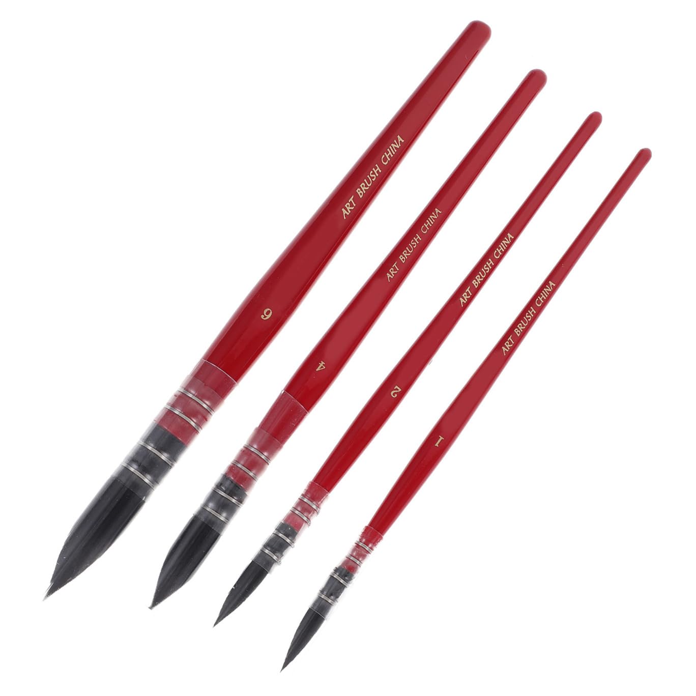 VILLCASE 2sätze Teiliges Nylon Pinselset Mit Holzgriff Für Malerei Und Zeichnung Verschiedene Für Details Und Große Flächen Geeignet Für Schule Veranstaltungen Und Mehr