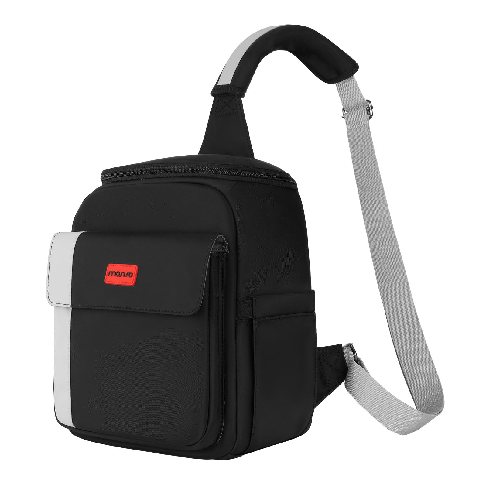 MOSISO Camera Bag Small Crossbody Shoulder Messenger Bag for DSLR/SLR/Mirrorless Cameras, Padded Camera Case with Front Flap Pocket&Rain Cover,