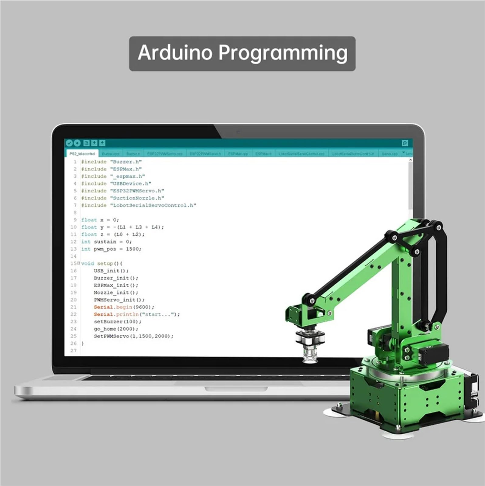 5-osiowe ramię robota MaxArm Open Source Manipulator robotyki zasilany przez ESP32 dla programu Python Arduino kinematyka odwrotna(Basic Kit)