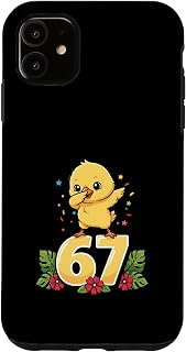 Six Seven Meme Dabbing Baby Chicken 67 Funny Gen Z Apha Case for iPhone 11