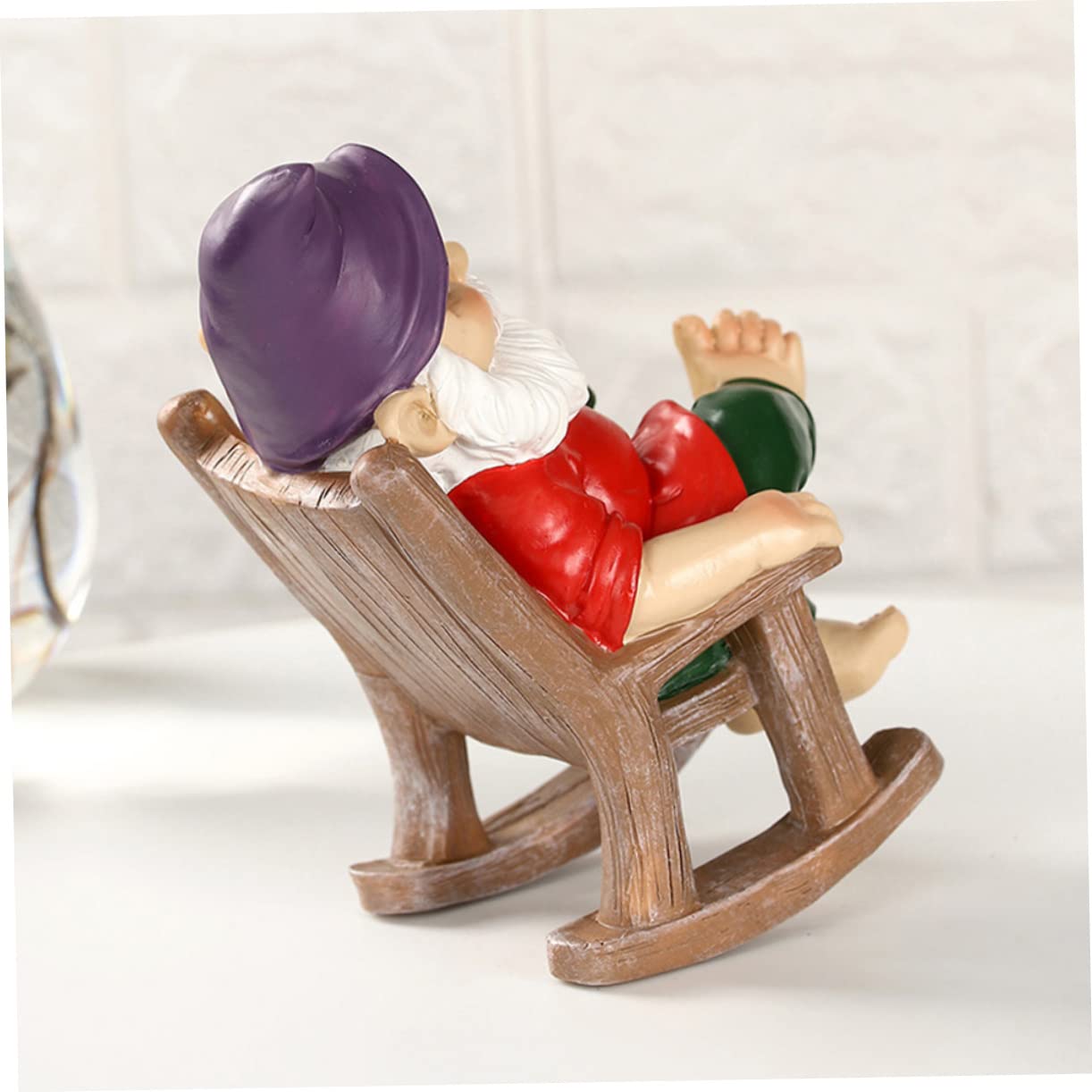 TOYANDONA 2 Stück Kleiner Statue Harz Dekorative Zwergenfigur für Garten für Innen und Außendekoration Süßes für Gartenliebhaber