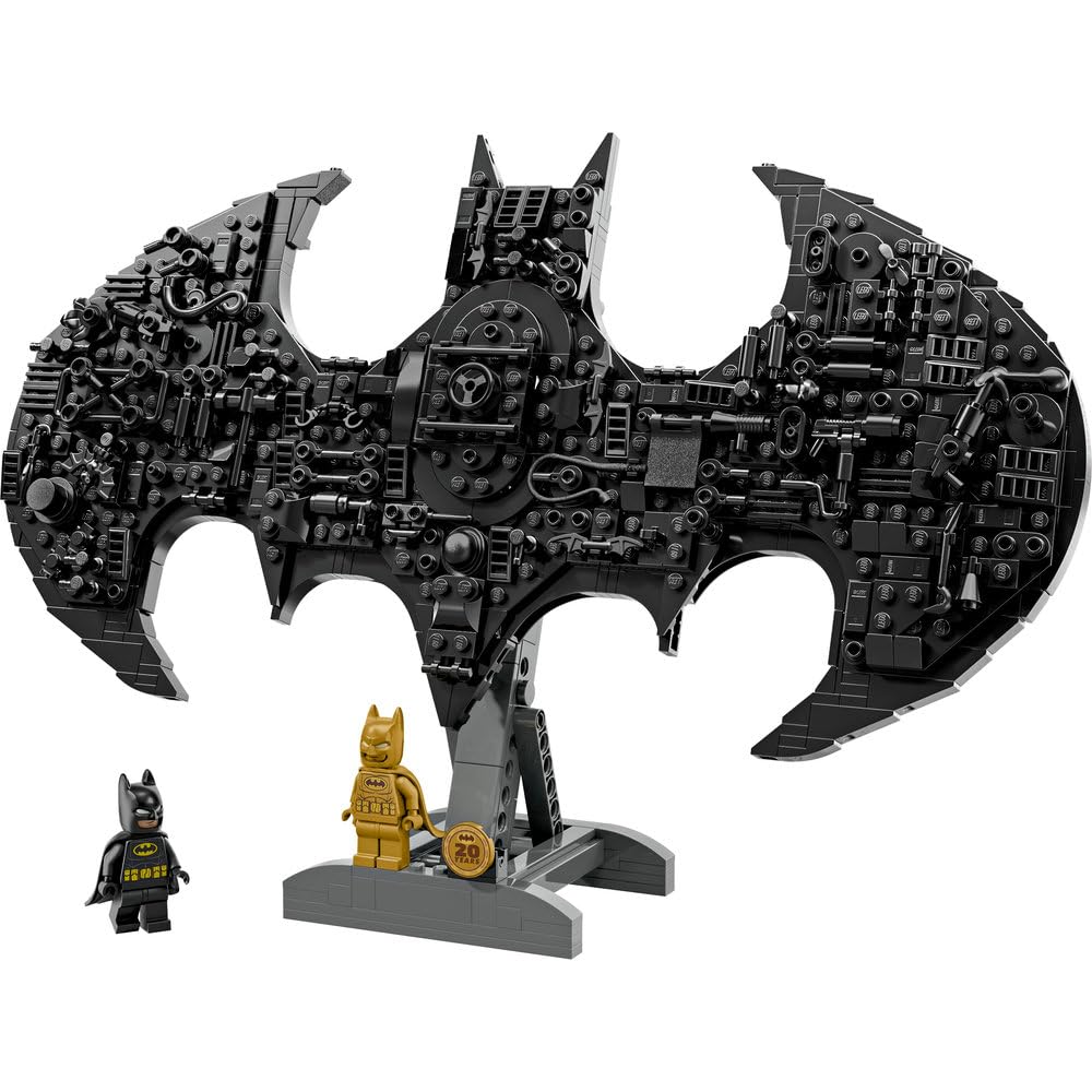 LEGO DC Batman Logo Batmana 76330 | Model kolekcjonerski, do ekspozycji, prezent dla fana Batmana 12+, zestaw klocków konstrukcyjnych, 678 elementów