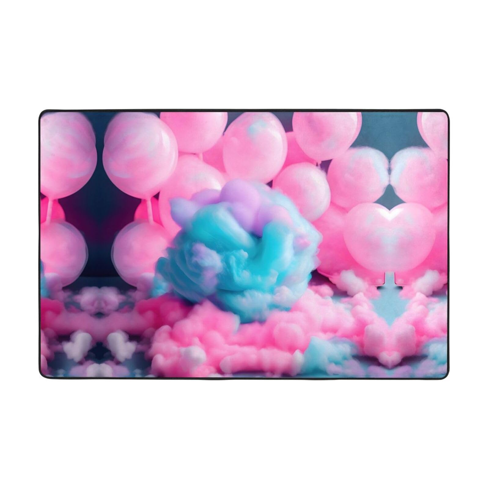 Tapis en coton rose super doux pour réchauffer le sol de la chambre d'enfant