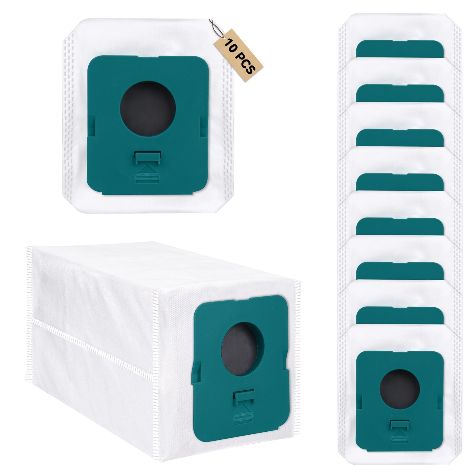 VCA-adb952 Dust Bag for Samsung Bespoke Jet Pro Extra/Complete Extra/Complete/Pet Cordless Stick Vacuum Cleaner, Compatible with Samsung Clean Station VS20A95923W,10 Pack