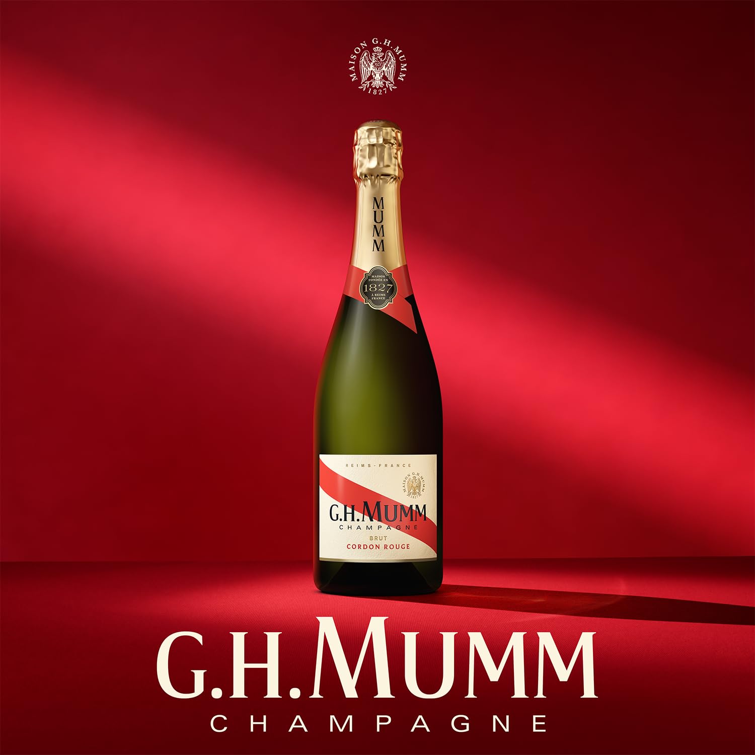 G.H, MUMM Champagne Cordon Rouge - 12,5%, 75cl avec étui