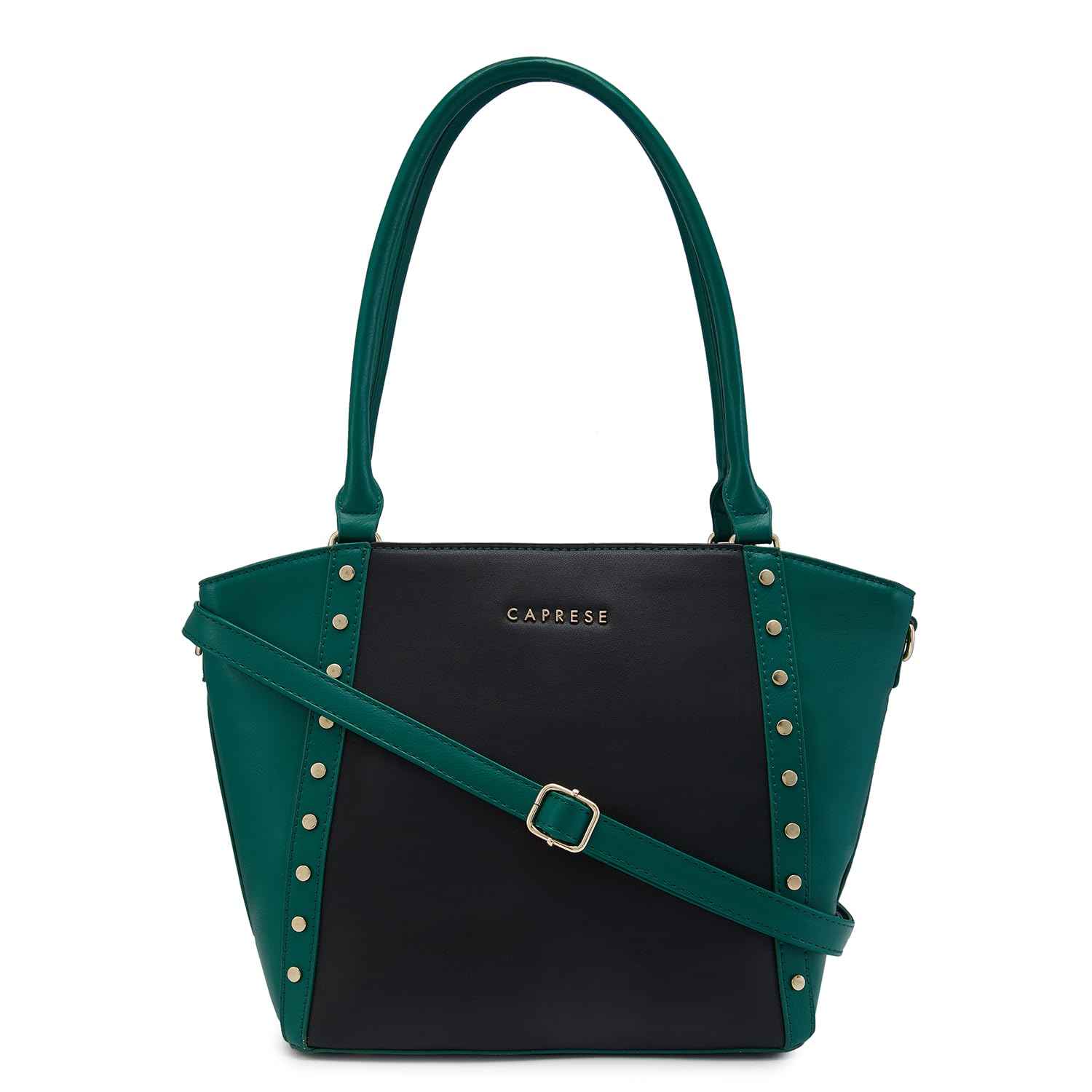 Caprese SHELBY SOLID BLACK FAUX LEATHER MEDIUM SATCHEL HANDBAG (B0CYQ9H2NZ) Amazon Price History, Amazon Price Tracker