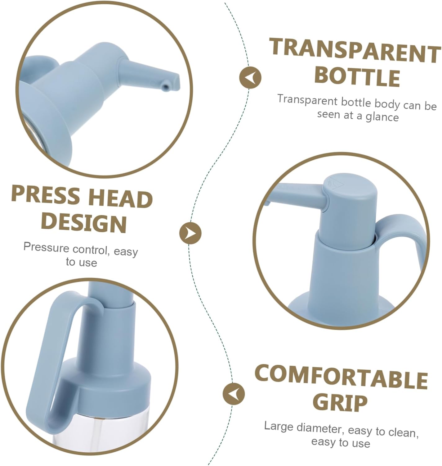 Oil Dispenser Bottle Spray Press Sauce Bottle Material Home Supply Easy to Use