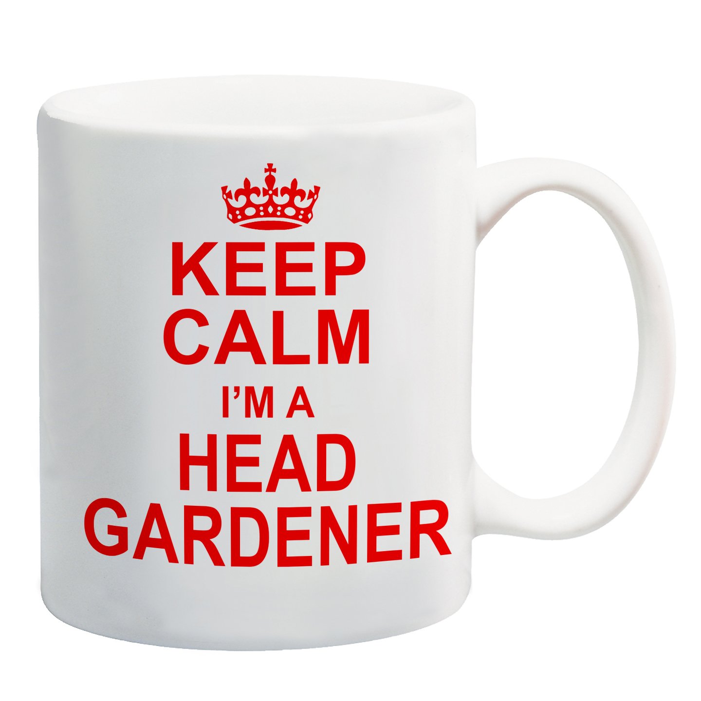 Dynamite Gifts Red,White Keep Calm I'm A Head Gardener Red Mug Gift Present Gardening Flower