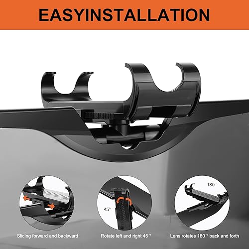 Miniatura 8 de Extensor de visera solar, lente de PC HD resistente al desgaste, antipolarizadoantirreflejo, extensor de visera ajustable para automóvil, gafas de