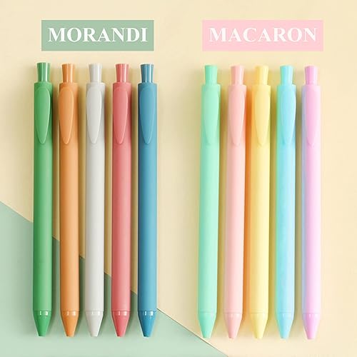 Miniatura 2 de 20 bolígrafos de tinta de gel retráctiles de colores surtidos, punta fina de 0.020 pulgadas de secado rápido, bolígrafo único de color macaron y
