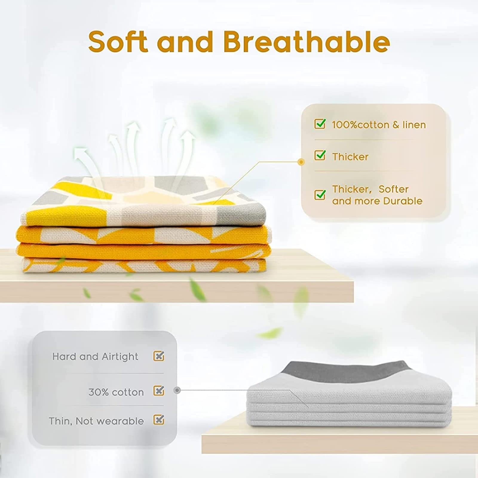 Sofa Fundas Cojines 55x55 Pack de 4 Cuadrado,Funda de Almohada Lino con Cremallera Invisible,Funda de Cojín Decoración para Hogar Sala Cama Jardín Silla Coche-Girasol a Cuadros