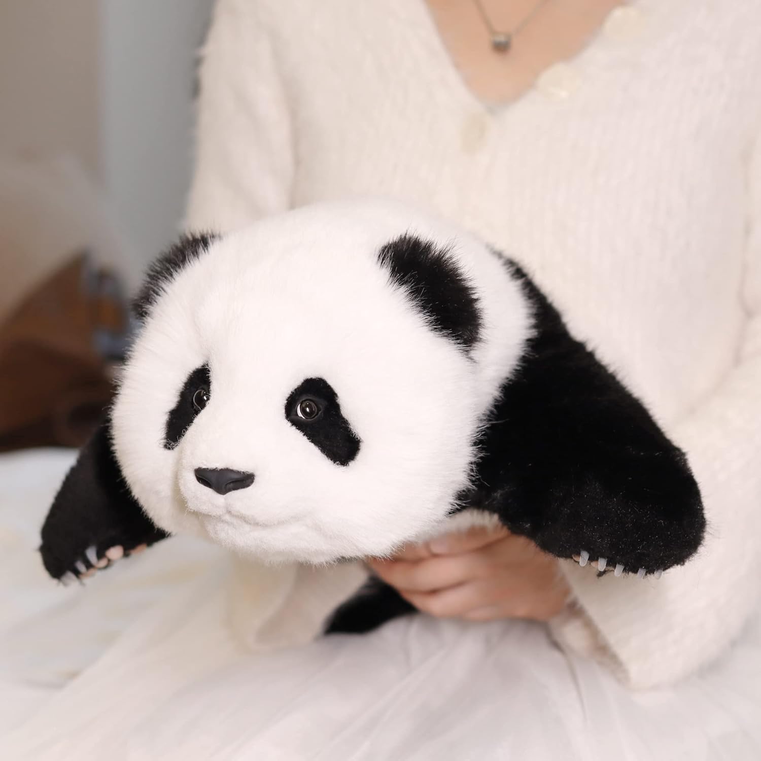 Chongker Stuffed Animals Plush Toy, Panda Plush - Realistic Animals Plush, Lifelike Toy, Panda