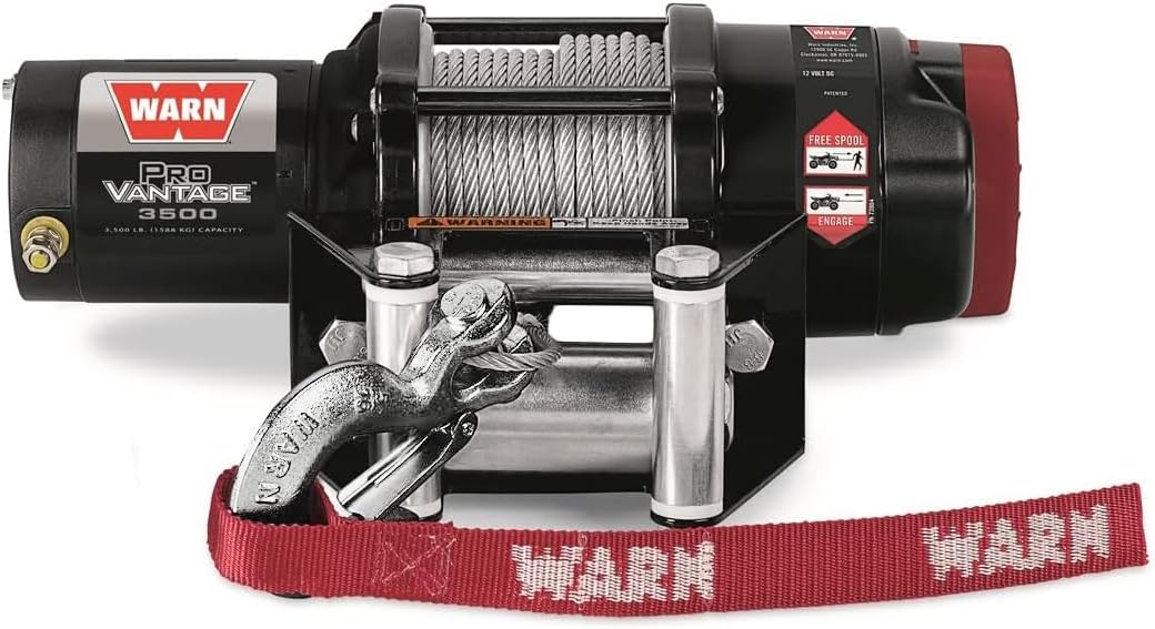 Warn ProVantage 3500 winch with 50' steel rope