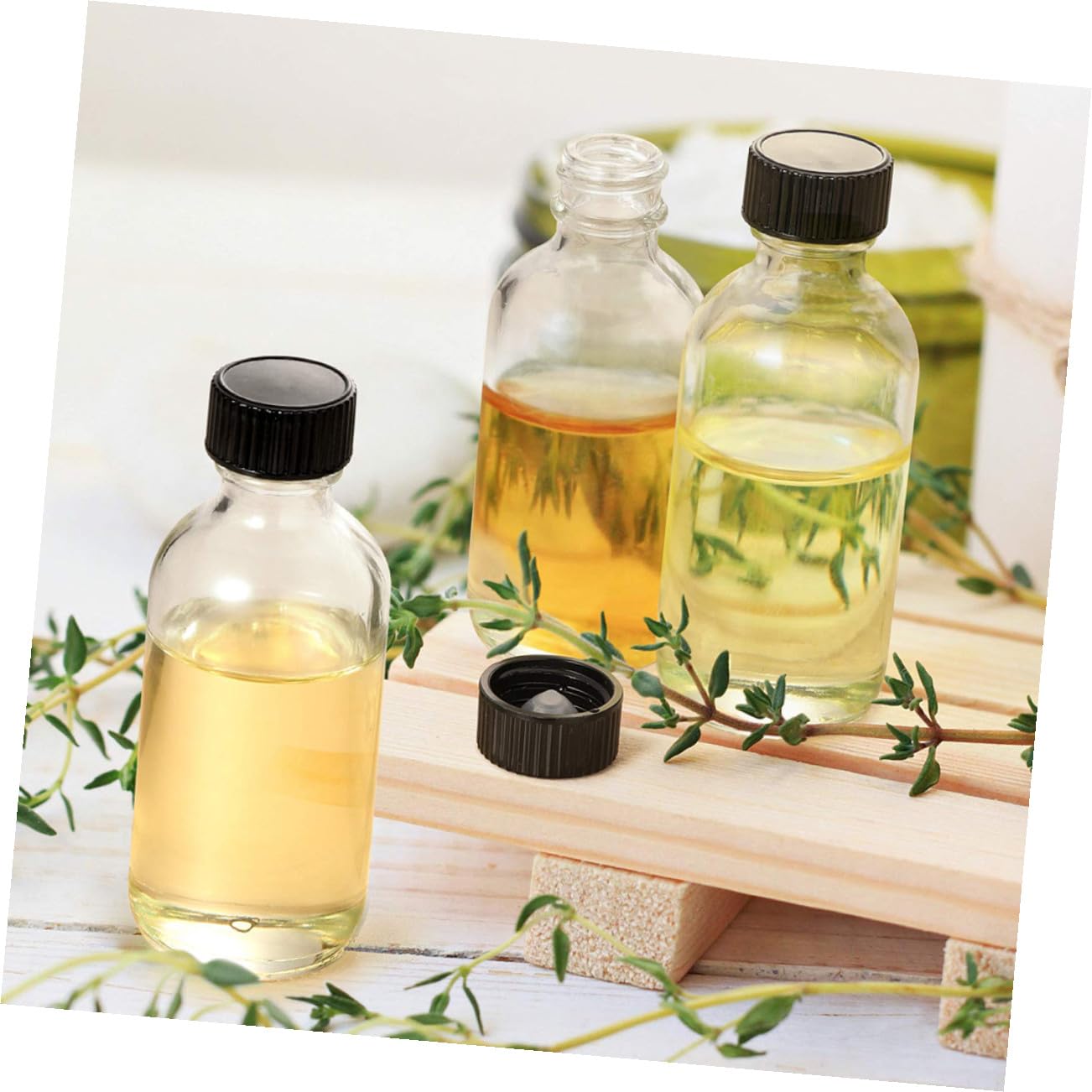 SHINEOFI Reagenzflaschen 120ml aus Glas für Schule und Labor