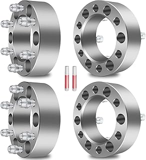 OCPTY 6x5.5 Wheel Spacers 2 inch for 4runner Accessories Wheel Spacers 6x139.7 with 12x1.5 Studs & 108mm Wheel Spacers fits 2004-2012 for Colorado 2007-2014 for FJ Cruiser 4Pcs Wheel Spacers