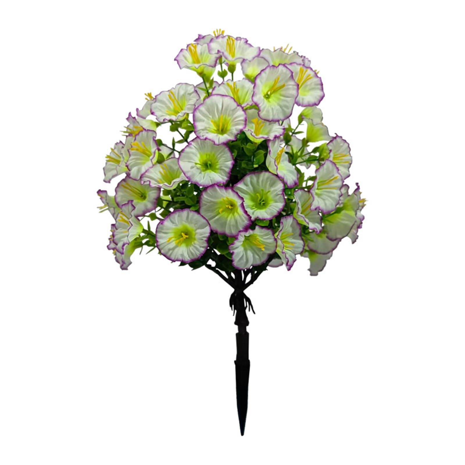WBCDXCBB Simulation Eucalyptus Morning Glory Field Flowers Arrangement Home Courtyard Decoration 1Pcs(73 mesh light purple with white)