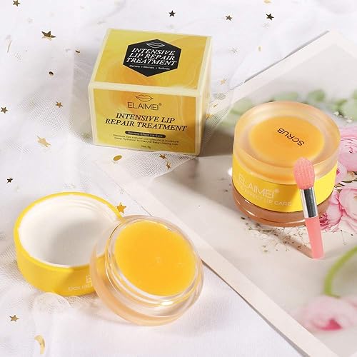 Miniatura 9 de Máscara para dormir de labios de doble efecto, máscara de labios, tratamiento de reparación de labios para labios secos y agrietados, bálsamo labial