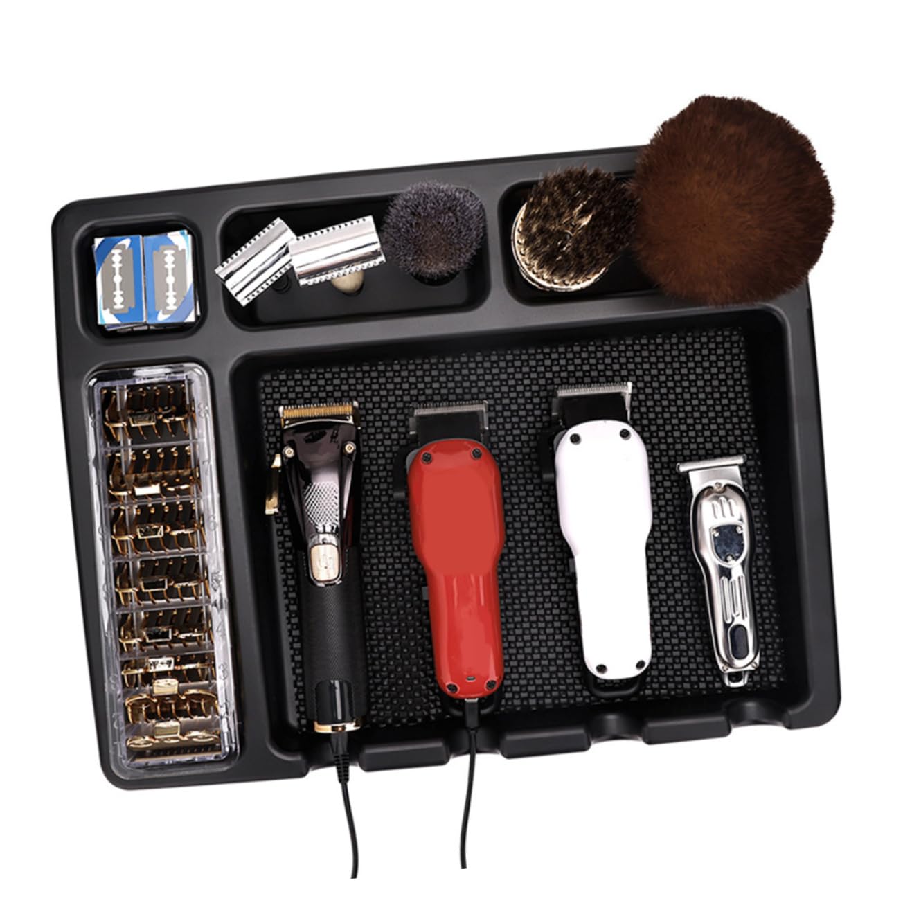 Porta Tosatrice da Salone Organizer Parrucchiere in Abs Nero