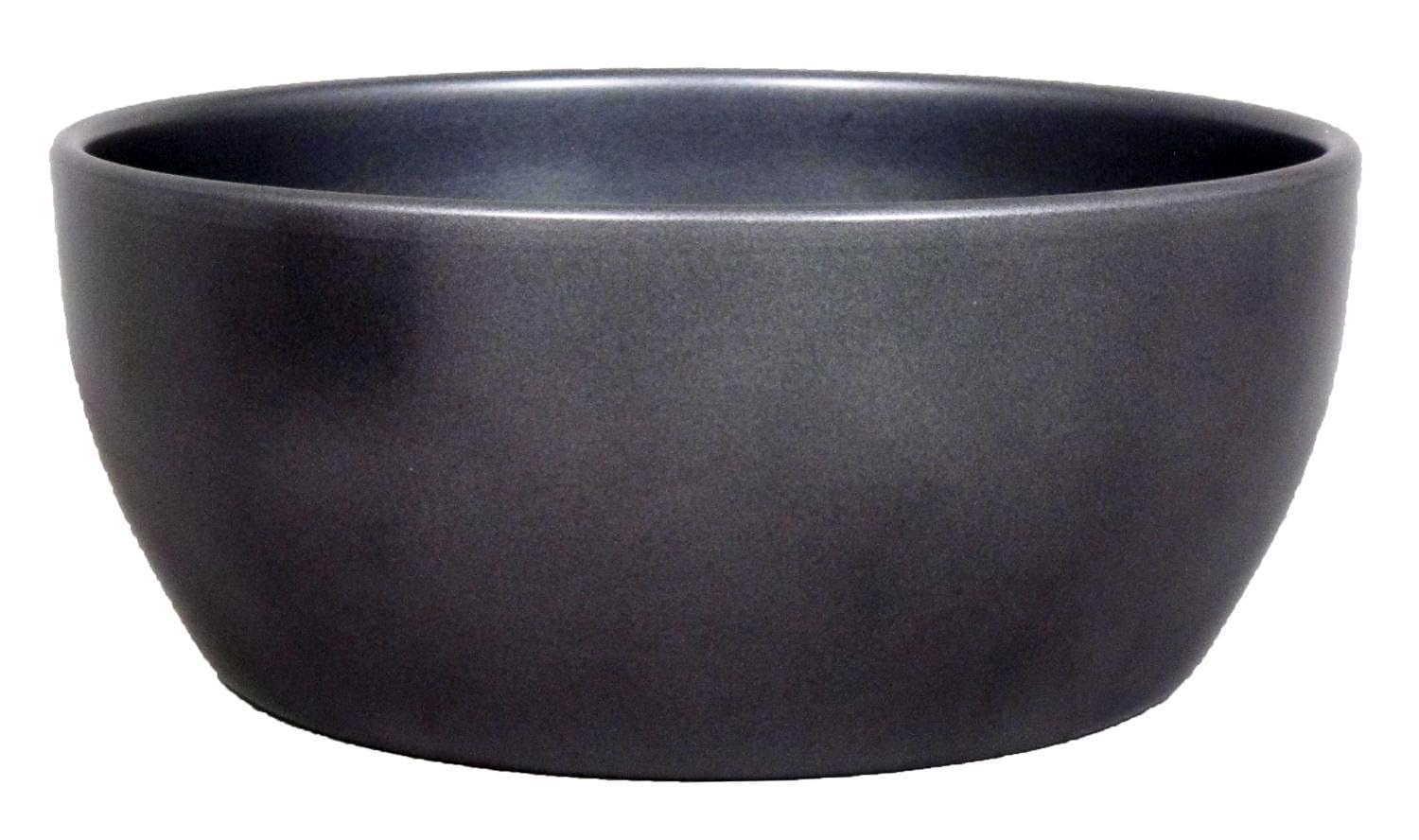 INNA-Glas Ceramic flower bowl, Ø18,5cm, 8,5cm, anthracite