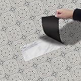 Muster Stil Bodenaufkleber Selbstklebend （Dunkelgrün (tief)）