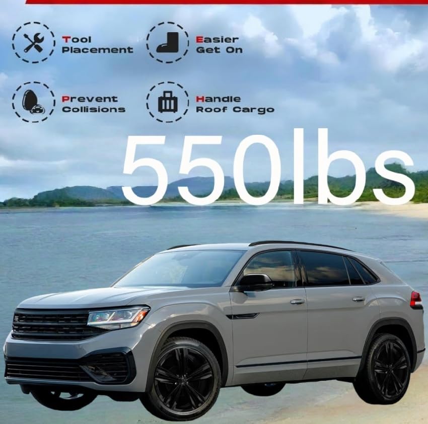 Estribos Laterales para VW Atlas Cross Sport 2020-2026 2 Piezas Plata miniatura 6